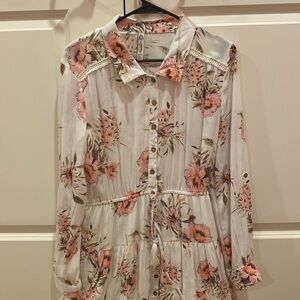 LONG SLEEVE FLORAL DRESS